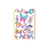 Fluorescent Butterfly Face Temporary Tattoo Sticker